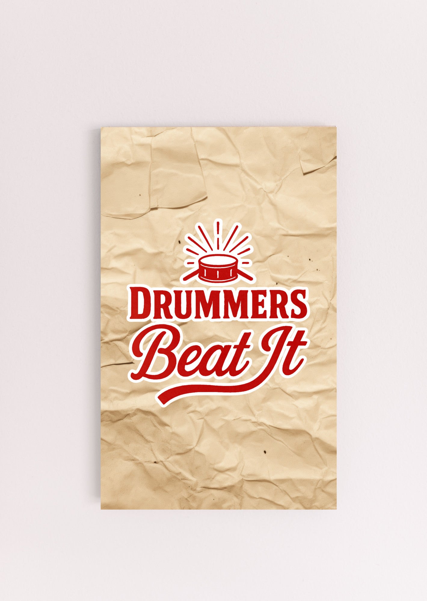 BeatIt - Printed MDF sign